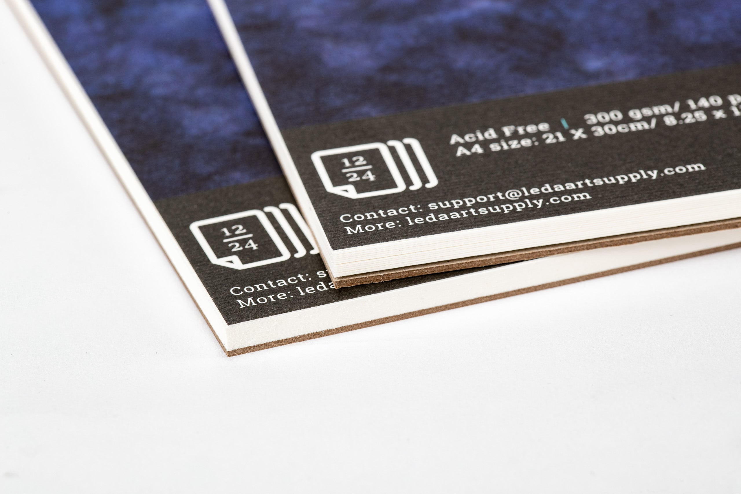 Leda's Cold Pressed Watercolor Pad 2-Pack slightly textured art paper (A4 size 8.3 x 11.5 inches)