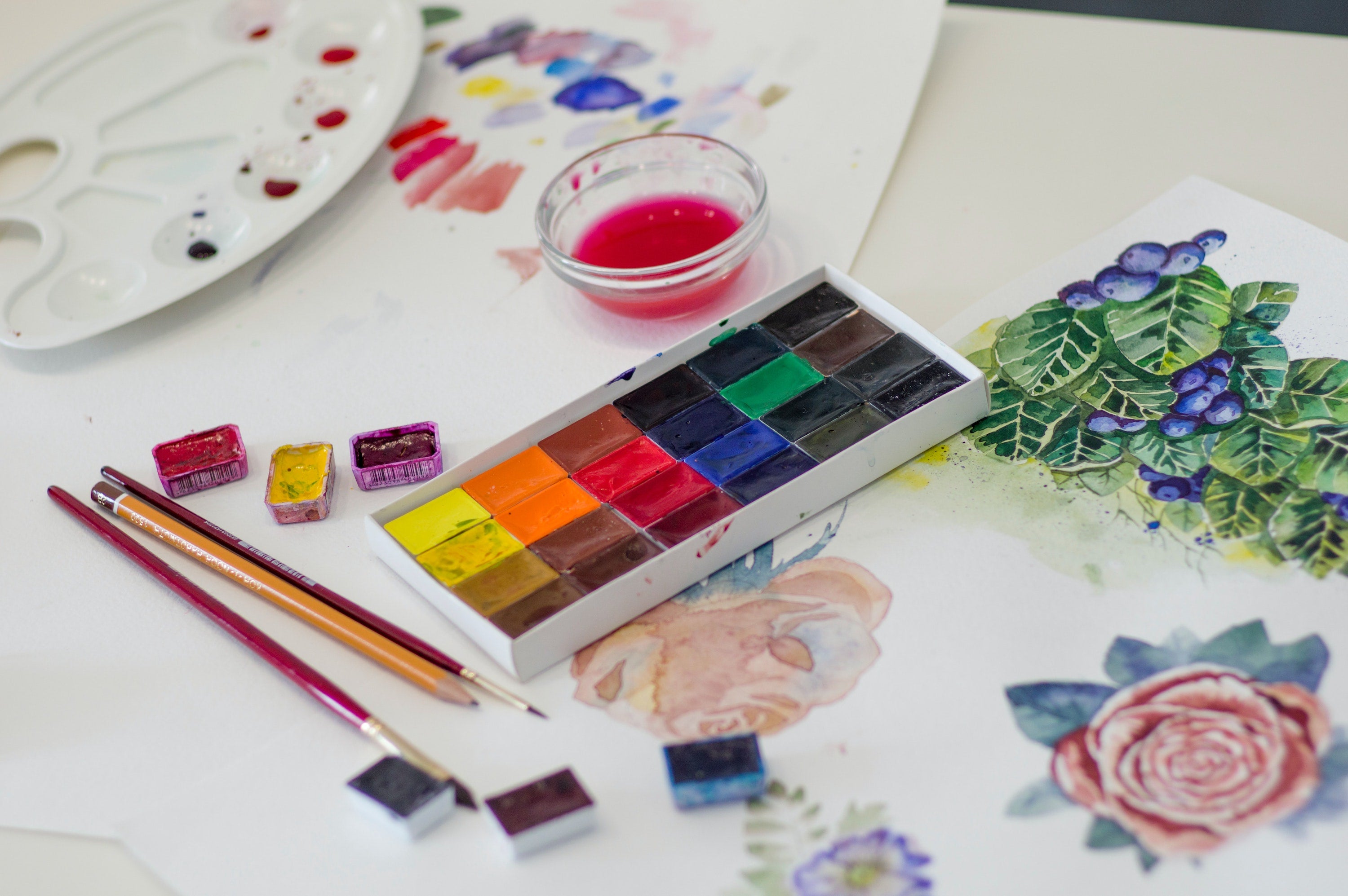 Leda's Cold Pressed Watercolor Pad 2-Pack slightly textured art paper (A4 size 8.3 x 11.5 inches)