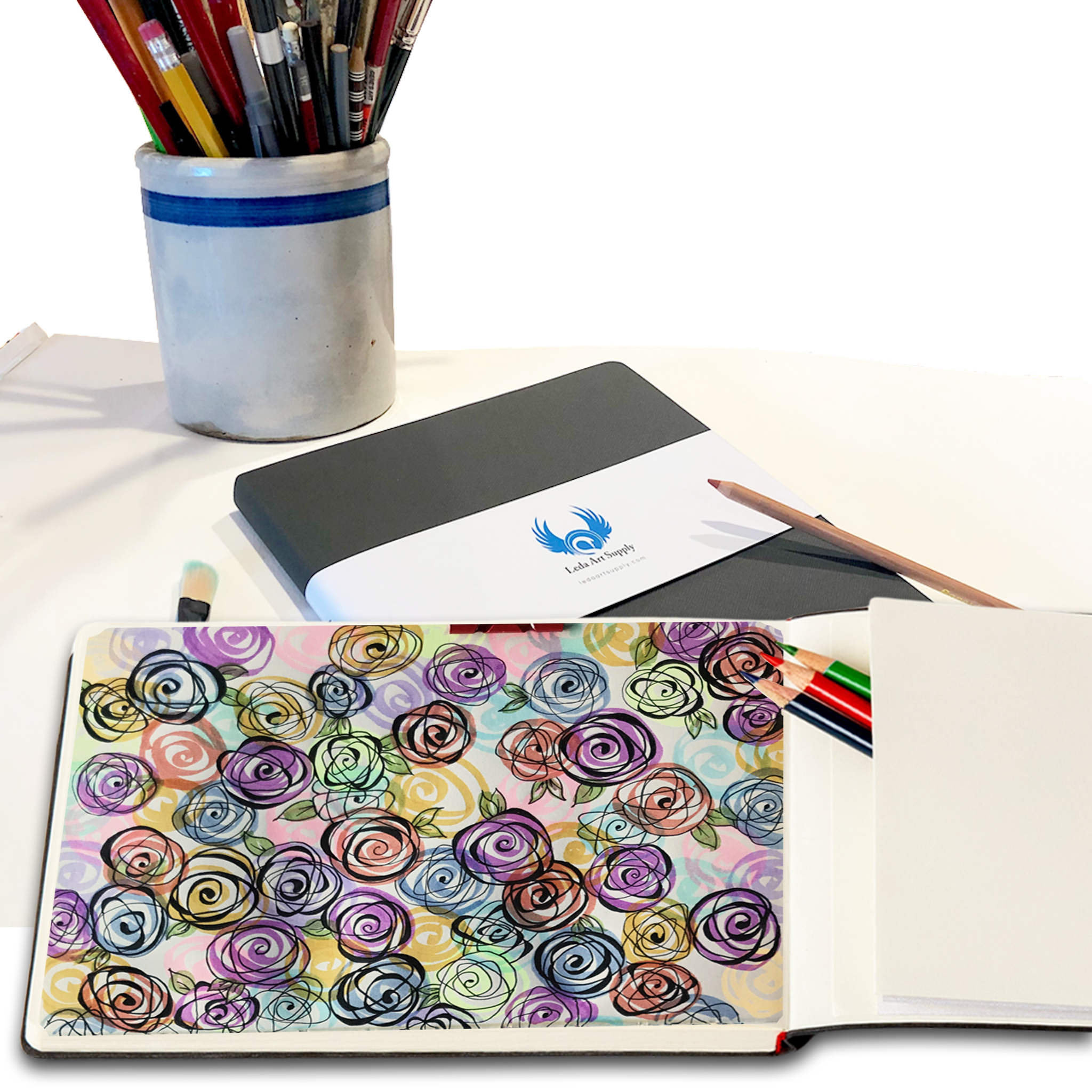 Professional Sketchbook – 7x10, 160 Pages, Durable Soft