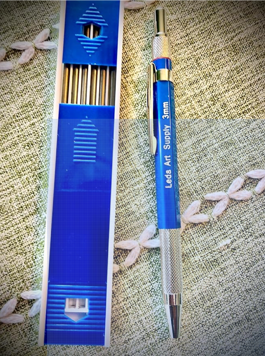 Leda Mechanical Pencil Black and Mixed Colors Lead Refill Pack for drawing and sketching (THICK 3mm)