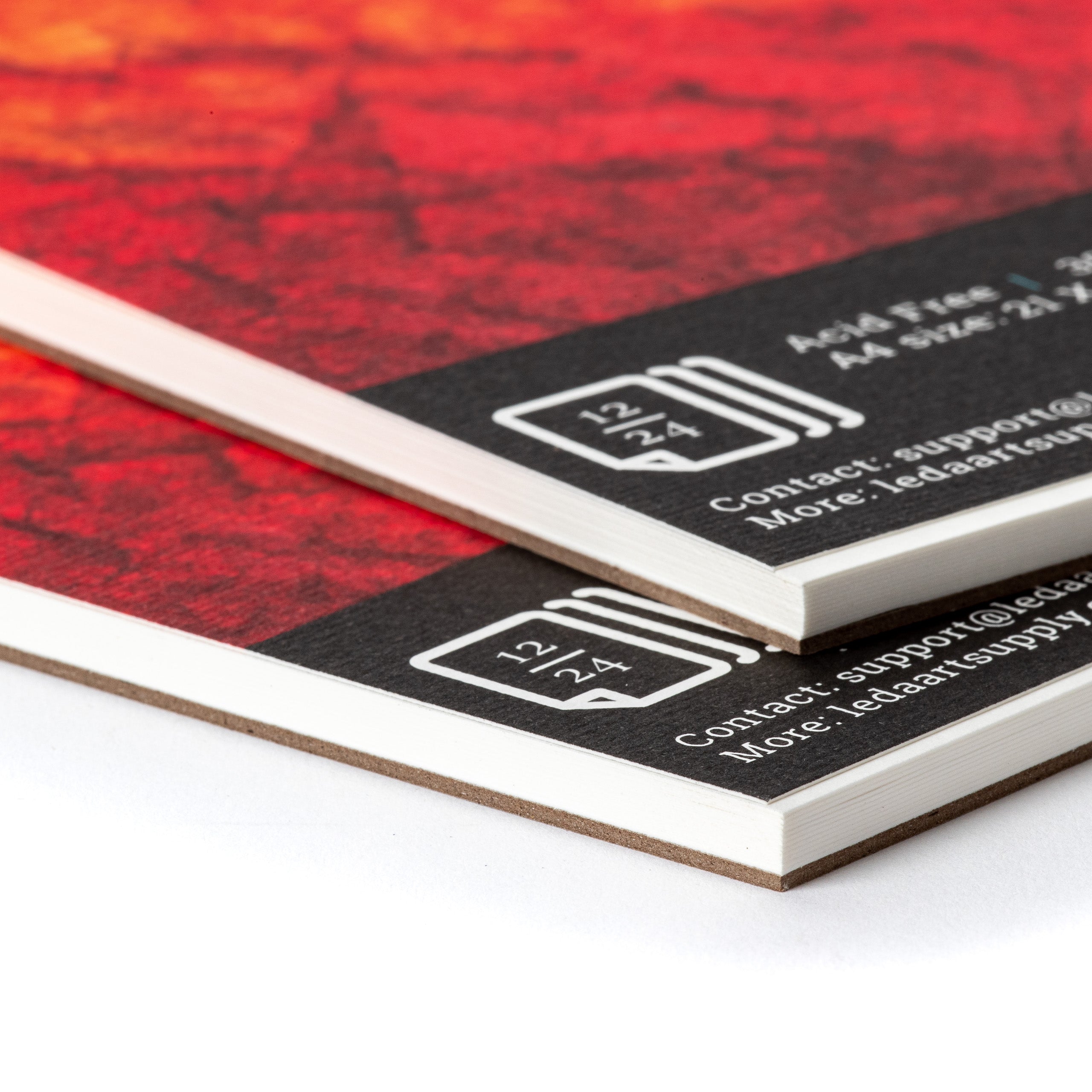 Leda's Hot Pressed Watercolor Pad 2-Pack made with Italian Art Paper for professional renderings (A4 size 8.25 x 11.5 inches)