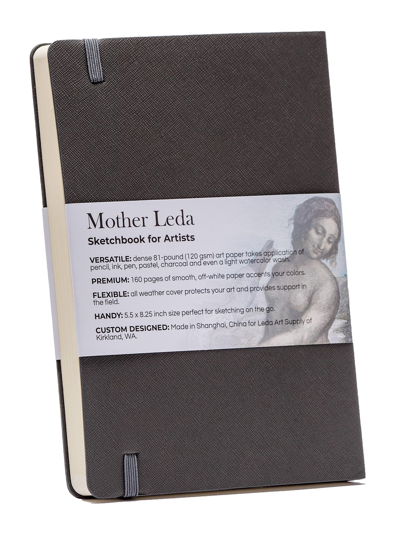 Pantheon Bundle -- All 4 Sizes of Premium Leda Sketchbooks -- Including A4 Extra Large, 10 x 7 inch Large, A5 Medium and Pocket Art Journal for Professional and Fun Art MakinG