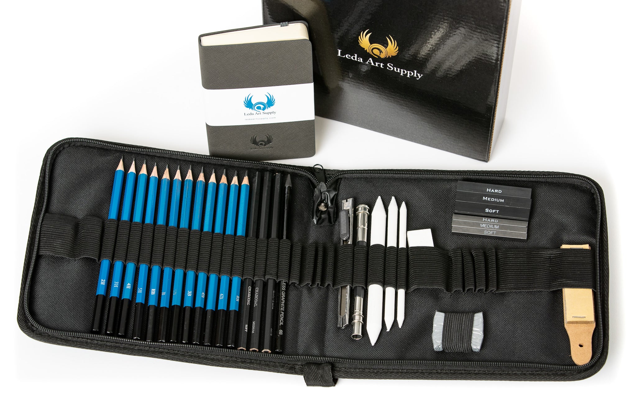 LEDA'S 34 Piece ULTIMATE DRAWING SET – Leda Art Supply